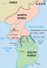 korean war map