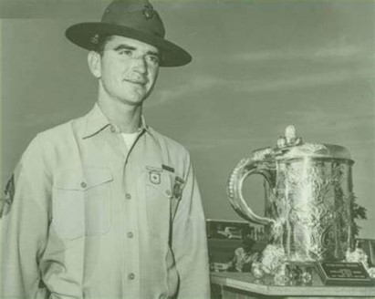 Carlos Hathcock II with the Wimbledon Cup