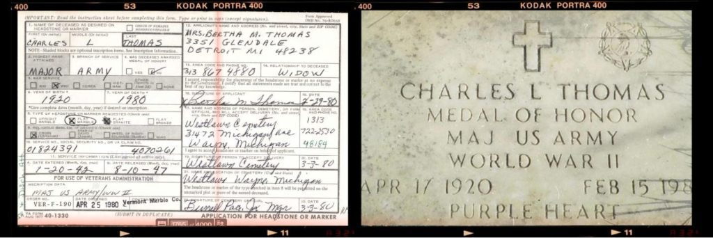 Charles L. Thomas Grave
